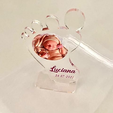 Regalo porta fotos para invitados de bautizo personalizado Cover