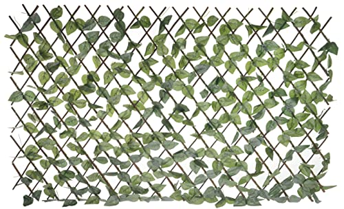 HERSIG - Celosias para Terraza Exterior - Celosia con Hojas Decorativas (90x180cm) - Celosia Terraza - Decoracion Jardin Exterior - Celosias Decorativas Resistentes