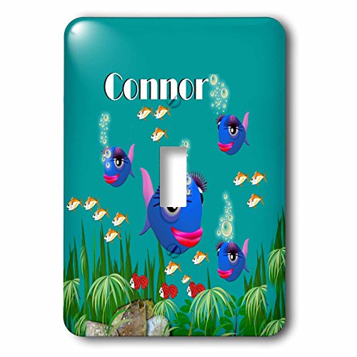 Interrupteur à baïonnette Connor décor poisson et faune sous-marine - 2