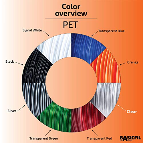 Basicfil PET 1.75mm, 500 gr filamento per