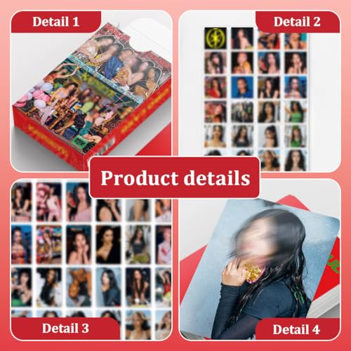 ARHZ 60 Stück KATSEYE Fotokarten 32 Aufkleber Novel Album Karten Set Mini Merch Photocards Set Fans Geschenk Mädchen Fans