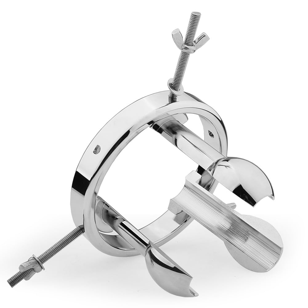 Extreme Anal Dilatateur Vaginal Anal Stretcher Creux Écarteur Anal Plug Anal Spéculum Réglable Sex Toy Fesses Métal Anal Expander SM Sex Toys pour Hommes Femmes (Version Haute)