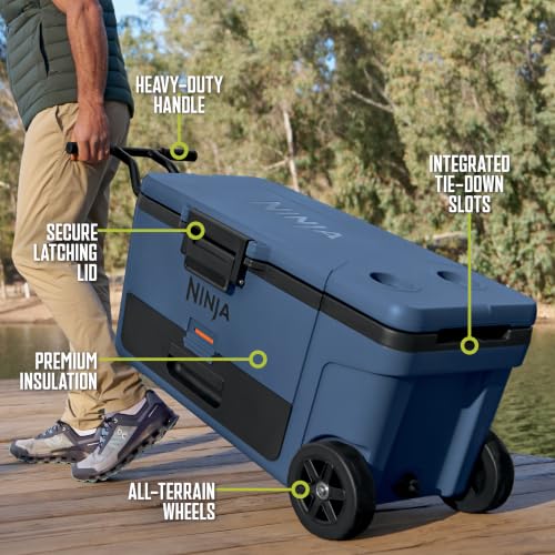 Ninja FrostVault™ 65qt Cooler with Wheels, Dry Storage, Lakeshore Blue - image 8