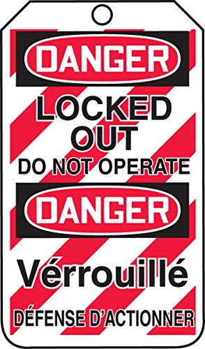 Tag de sécurité bilingue pour éviter les accidents de maintenance et protéger vos équipes
