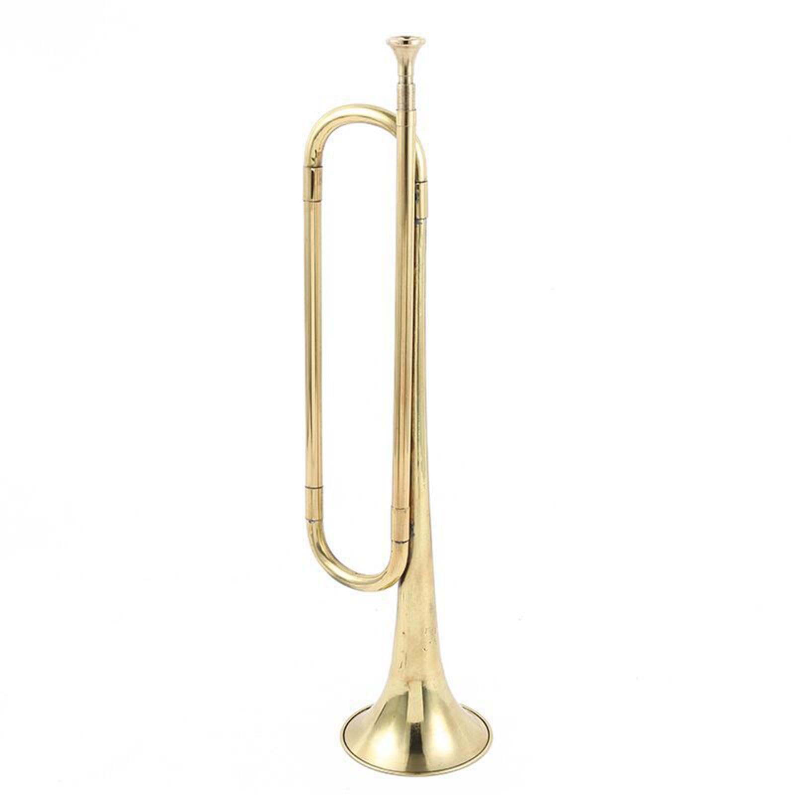 Gralara Trompeta de Latón Estilo Militar Estuche de Transporte. Ideal para Jóvenes Músicos Y Aficionados a La Música.