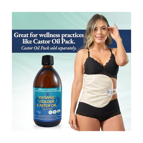 QUEEN OF THE THRONES Organic Golden Castor Oil - 500mL (16.9oz) | 100% Pure & Expeller-Pressed for Hair, Skin & Digestion | Hexane Free | USDA Certified - Image 6