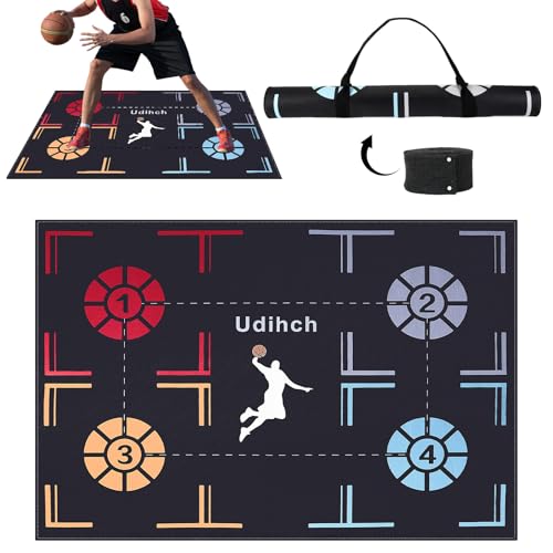 Portable Basketball Footwork Training Mat Non-Slip Footwork Agility Mat for All basketball enthusiasts Durable basketball footwork training equipment suitable for all ages effectively enhancing speed strength and coordination.