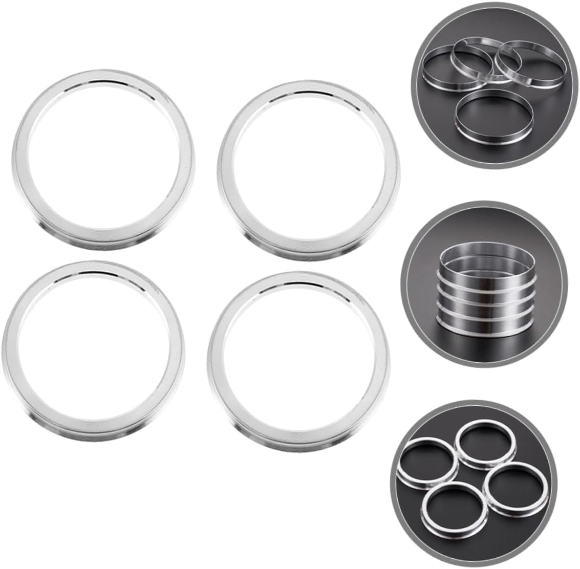 ULTECHNOVO 4pcs Hub Centric Rings Car Wheel Hub Center Ring Kit for Car Decor Use