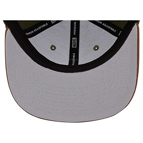 Marvel Youth Hero Character Adjustable Snapback Cap Dark Green/Brown #TOP6