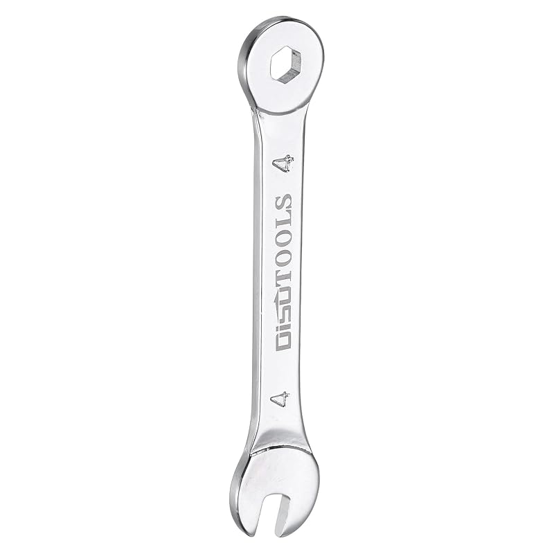 Chave combinada HARFINGTON 4 mm, 6 pontos, offset de 15°, aço cromo-vanádio cromado, 70 mm, 1 unidade