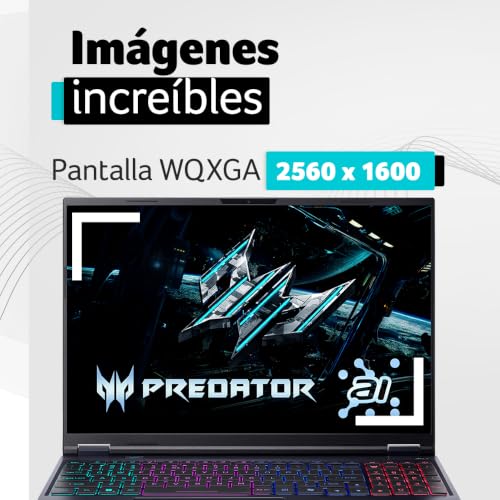 Acer Predator Helios Neo 16 AI Laptop Gamer Core Ultra 7 255HX RTX 5060 32GB RAM 1TB SSD - Imagen 5