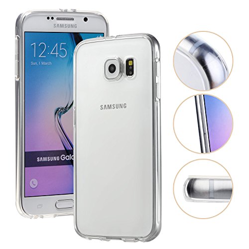 Technext020 Galaxy S6 Clear Case, Galaxy S6 Case Silicone Protective Back Cover Slim Fit Samsung Galaxy S6 Bumper #TOP1