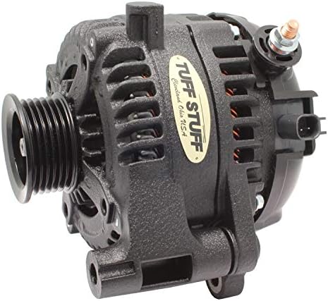 Miniatura 3 de Tuff Stuff Alternador, 250 amperios, 12V, regulador externo, polea serpentina de 6 costillas, arruga negra, Jeep Wrangler JK 2012-18, cada uno