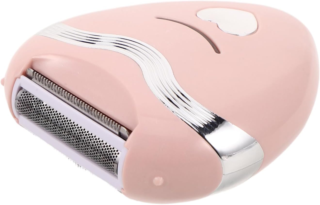 Ipetboom 1 Set Women Electric Razor Heart Shaped Hair Removal Device Rechargeable Trimmer for Underarm Legs Travel Friendly Grooming Tool for Sensitive Areas