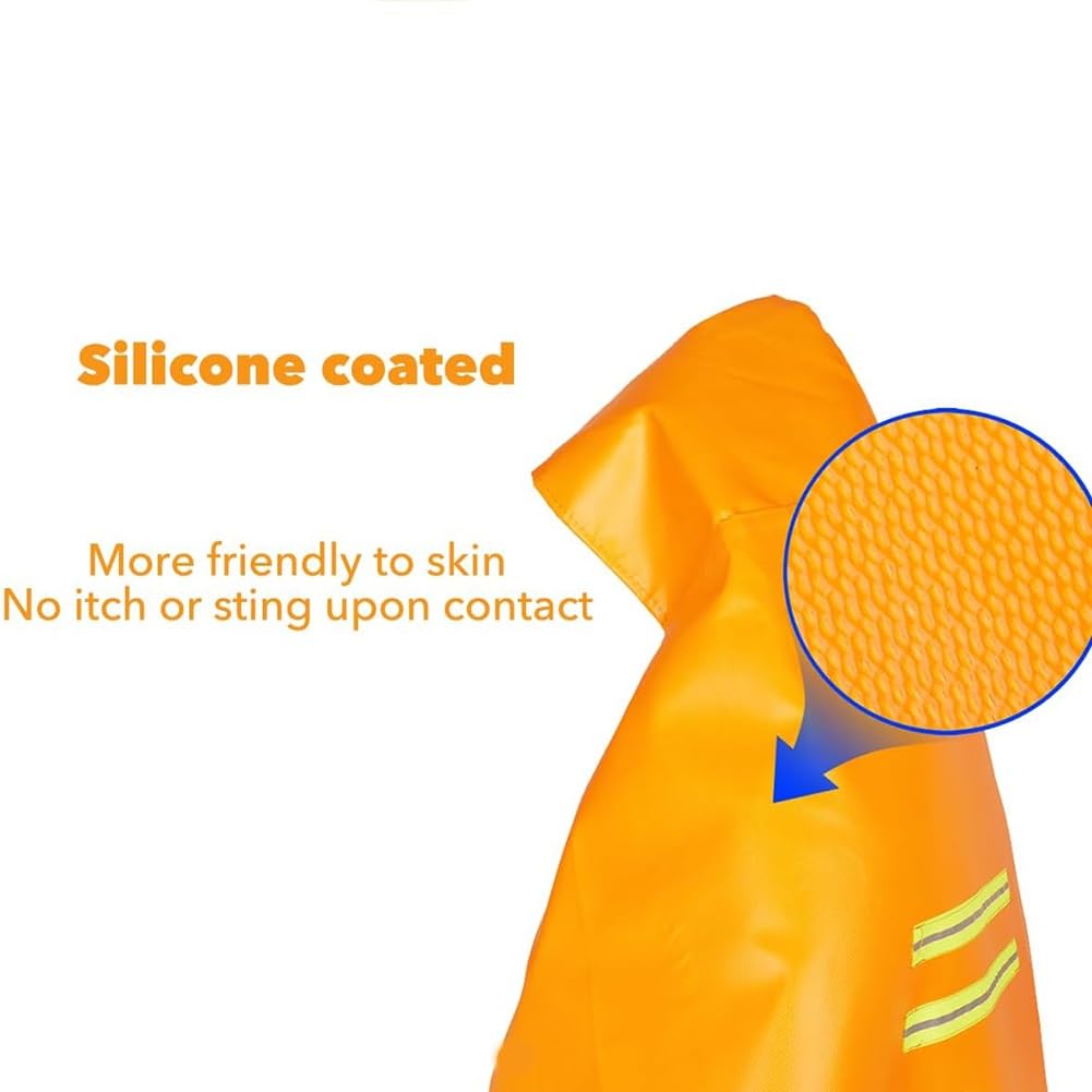 Capa Ignífuga con Capucha, Manta De Seguridad para Emergencias Contra Incendios para Adultos Y Niños Protección Corporal Completa Retardante De Llama De 1100 °C Reutilizable(1.5x1.6m)
