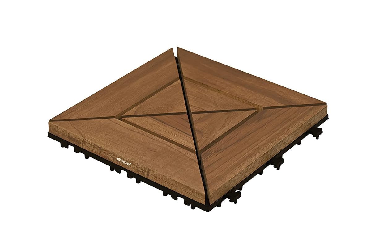 Buy Sharpex Deck Tiles with Interlocking 1 Piece Teck Wood Floor