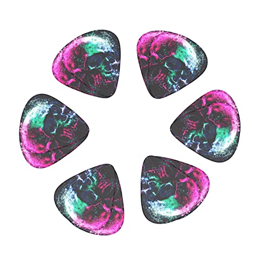 Lot de 12 médiators de guitare avec tête de mort et polygones brillants, noir 3D pour guitare électrique, basse acoustique, cadeau idéal pour les amateurs de guitare acoustique - Les Beatles, Paul McCartney, John Lennon, RIngo Starr, George Harrison Lot de 12 médiators de guitare avec tête de mort et polygones brillants, noir 3D pour guitare électrique, basse acoustique, cadeau idéal pour les amateurs de guitare acoustique – Image 3