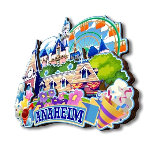 Imán de nevera Anaheim California Estados Unidos miniatura 3