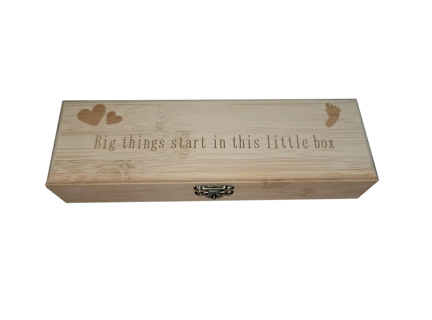 Pregnancy Test Keepsake Box, Pregnancy Announcement for Dad, Baby Announcements Ideas Wooden Baby Keepsake Bo