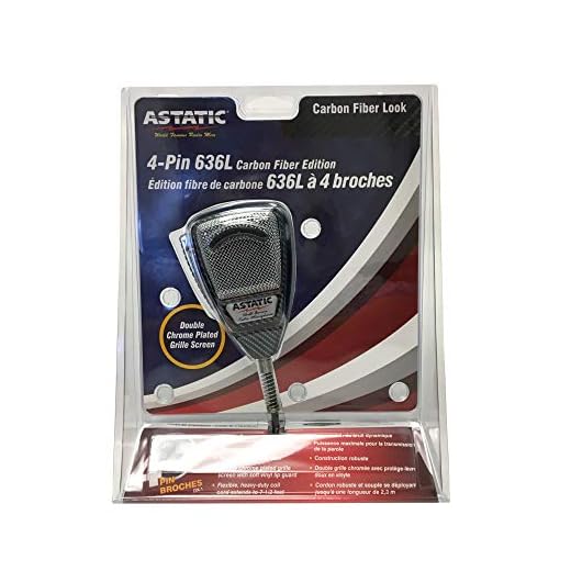 Astatic 302636LCF 636L Noise-Canceling 4-Pin CB Microphone, XLR