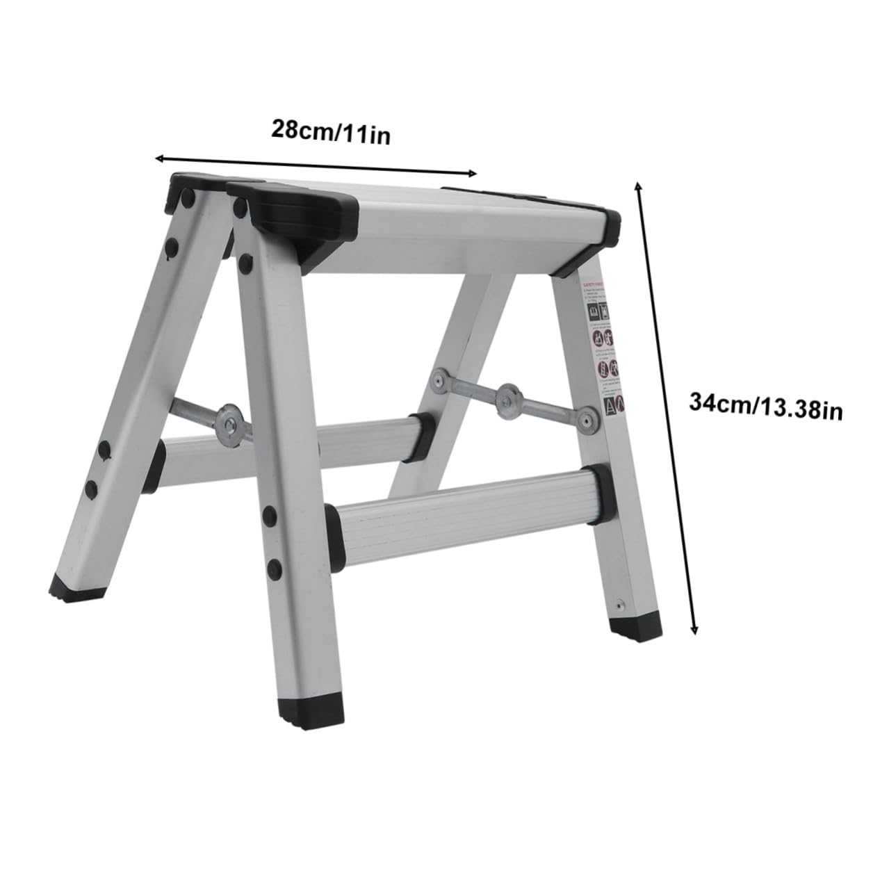 Alipis Sgabello Pieghevole in Lega di Alluminio Portatile Sedia da Pesca e Trekking Leggera Design Salvaspazio Sgabello Multiuso Stabile per Campeggio e Uso Domestico