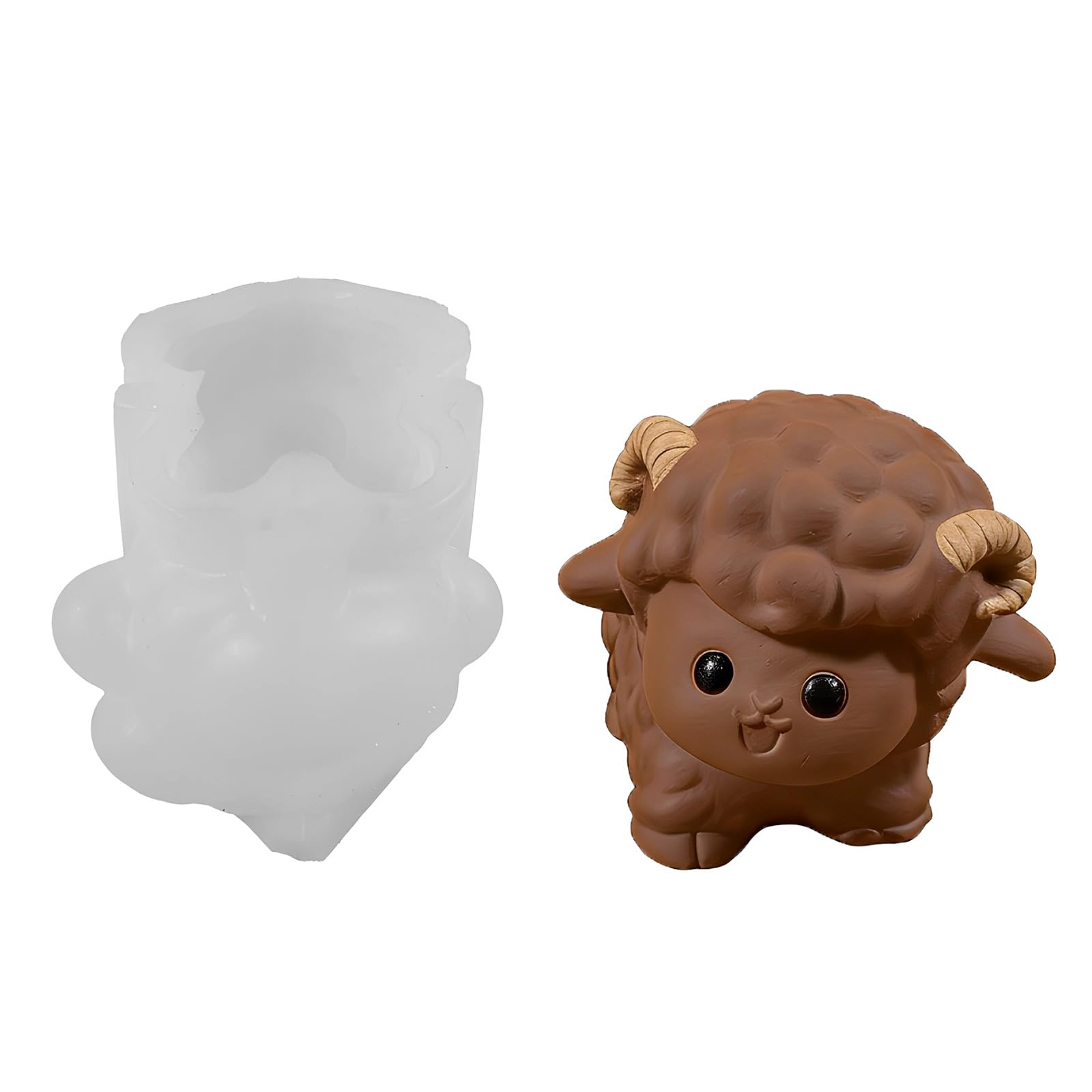 Alksubbm Creative Silicone Lamb Suitable for Crafting Soap Chocolate and Other Projects Gift Making Supplies