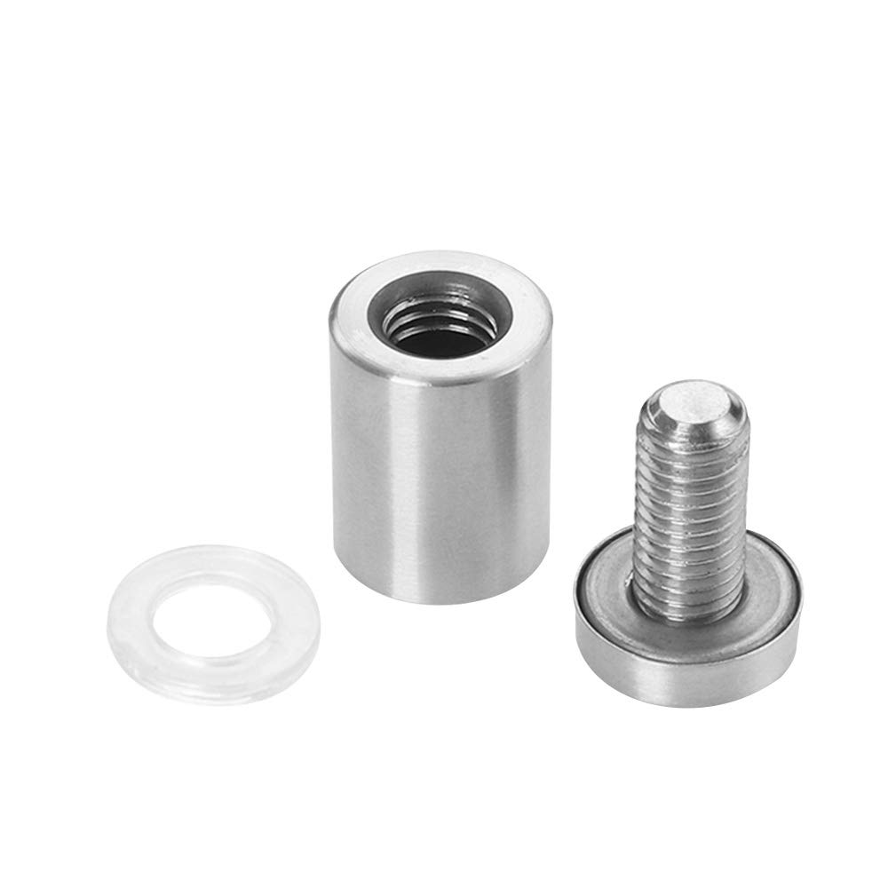 6 Pezzi Distanziali per Targhe, Chiodi Pubblicitari Chiodi Pubblicitari in Acciaio Inox per Cartelloni Pubblicitari, Cartelloni Pubblicitari, Fissaggio di Vetri, 25 x 19mm