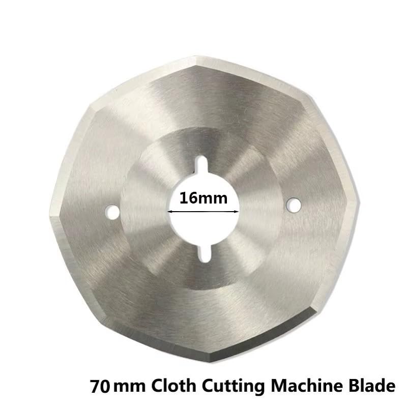 Ddyspan 1pc 65mm 70mm 90mm 100mm Diameter HSS Cloth Cutting Machine Blade Fabric Cutting Machine Saw Blade Circular Cutting Disc,1pc 70mm