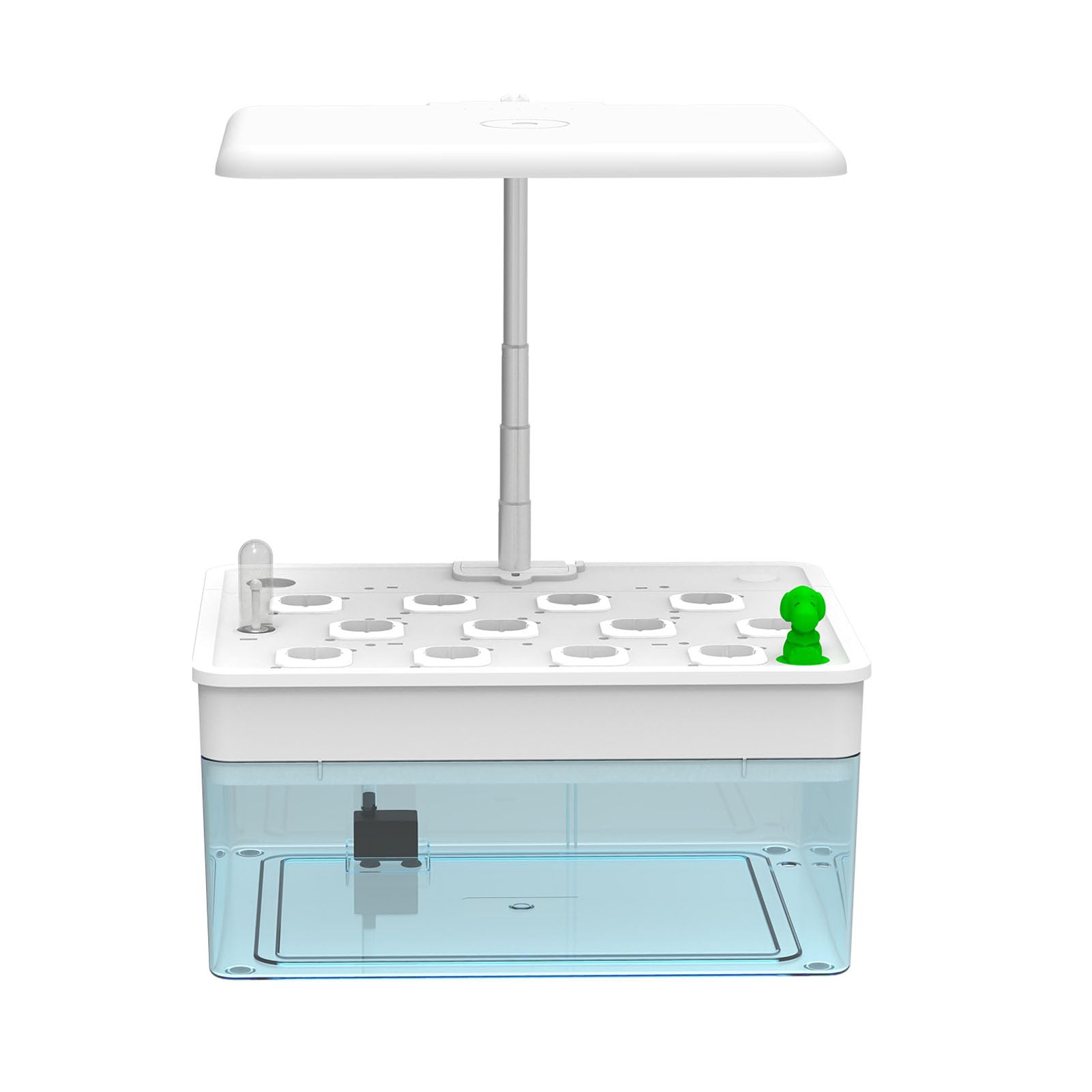 Sistema di Coltivazione idroponica, 12 baccelli per Giardino di Erbe aromatiche al Coperto con Luce di Coltivazione a LED, con Acquario acquaponico, per Cucina Domestica