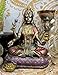 Ebros Hindu Goddess of Wealth and Prosperity Lakshmi Sitting On Lotus Throne Statue Hindu Decor Figurine