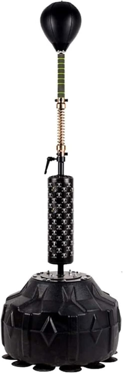 Boxing Bag, Boxing Gym,Freestanding Punching Ball Tumbler Sandbag, Boxing Speed Bag/Workout Device, Household Vertical Rotating Target Dodge Punching Bag Trainer for Kids and Adults