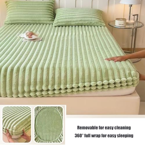 Parure de lit velours 2 personnes rose housse microfibre - 4