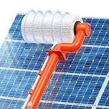 TURNRISE Electric Solar Panel Cleaning Brush: 20FT Adjustable Water Fed Pole Solar Panel Cleaning Kit with 23FT Water Pipe - Versatile Photovoltaic Brush for Solar Panels, Windows, Roofs