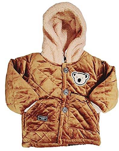 Image of MUKHAKSH (Pack of 1 Kids Warm Woolen for heavy Winter Maroon Zipper Hoodies Jacket