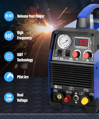 S7 Plasma Cutter,2T/4T 55Amp Non-Touch Pilot Arc Inverter 110/220V Dual Voltage Cutting Machine thumb #1