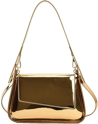 Miniatura 2 de TRBSXRT Y2K - Bolso de mano para mujer, bolso de noche con purpurina de cuero, bolsos de fiesta, bonitos bolsos metálicos para el hombro