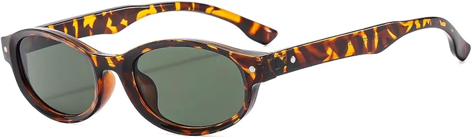 Small Vintage Oval Sunglasses Women Fashion Shades Uv400 Men