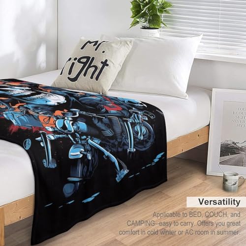 Couverture crâne plaid de canapé chaud pour vos soirées cocooning