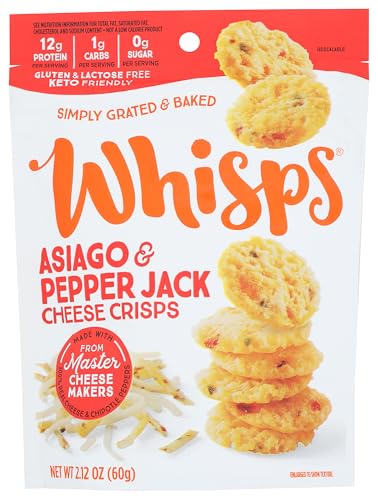 Whisps, Asiago & Pepper Jack, 2.12 Ounce