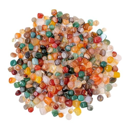 WeddHuis Pietre Decorative,100g Sassolini Colorati 4-6mm Pietre di Vetro Irregolari Ghiaia per Acquario,Giardino,Riempitivi per Vasi,Piante Grasse