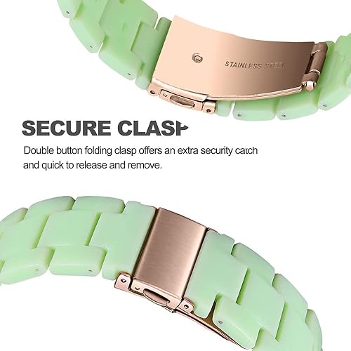 Vista 101 de Correas compatibles con Samsung Galaxy Watch 7 / FE / 6/6 Classic / 5/5 Pro / 4/4 Classic / 3 de 1.614 in / Huawei GT3 de 1.654 pulgadas, 0.787