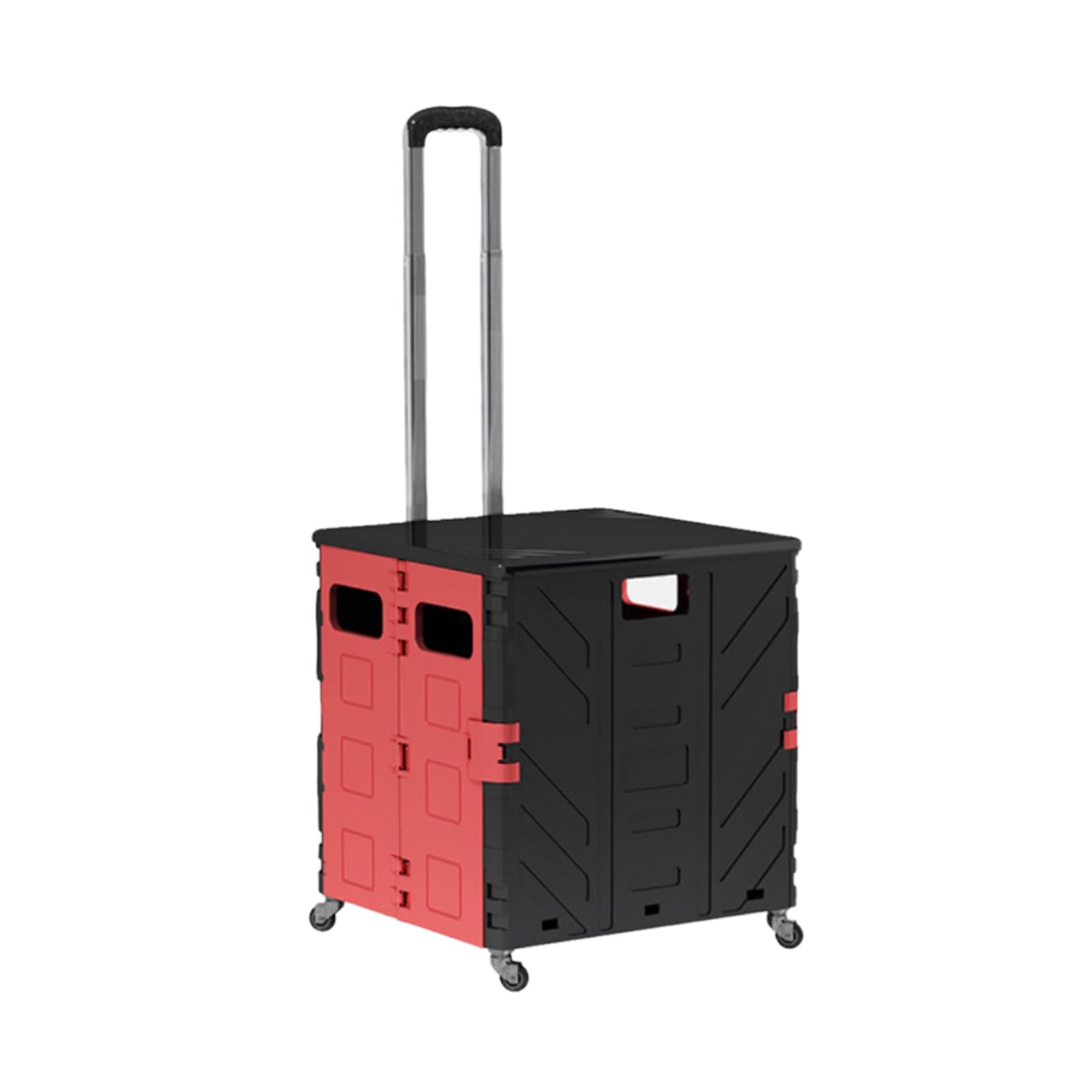 Carro plegable con ruedas todo terreno y frenos de seguridad para camping y jardín