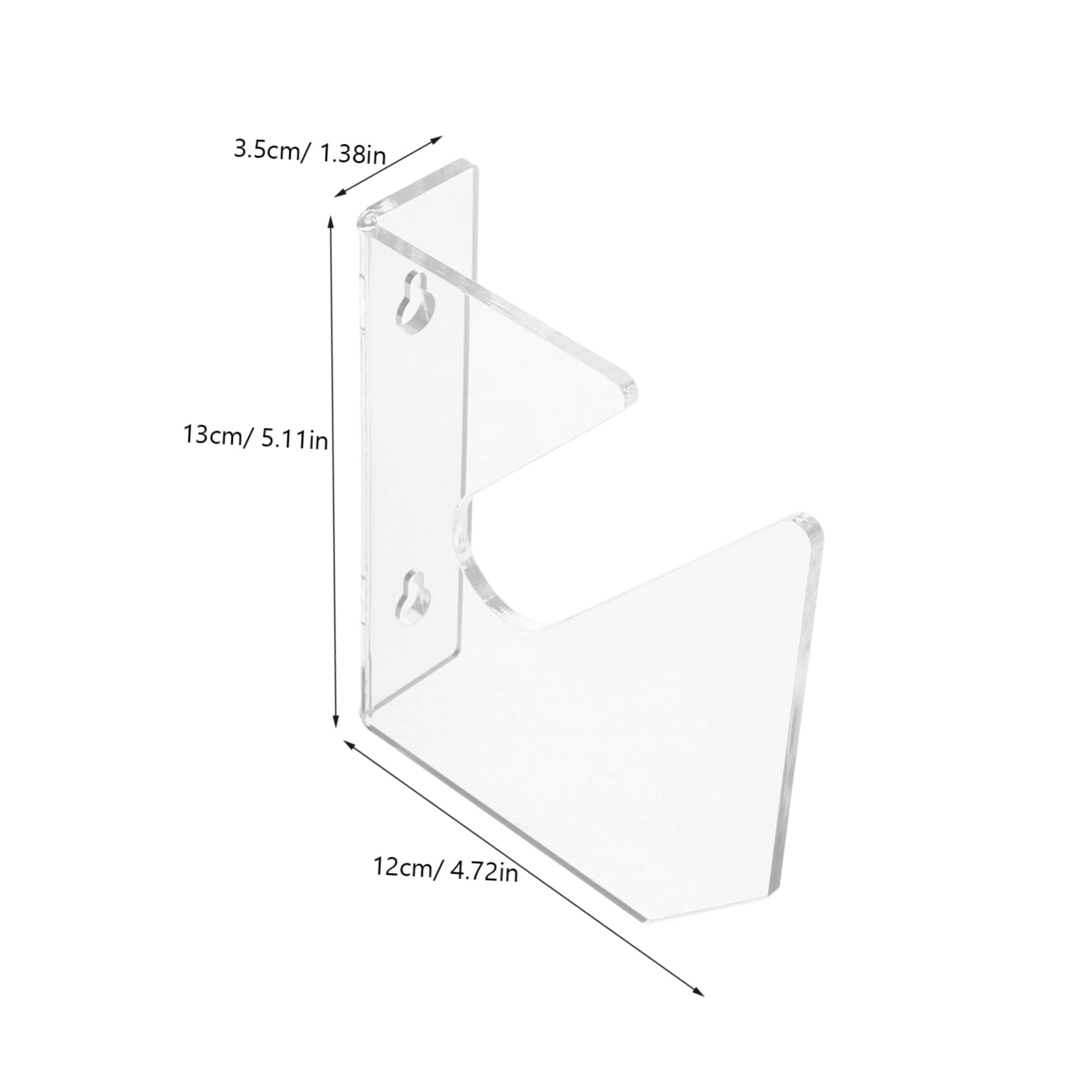 GOOHOCHY Skateboard Mount Wall 2pcs Acrylic Skateboard Rack Snowboard Wall Mount Display