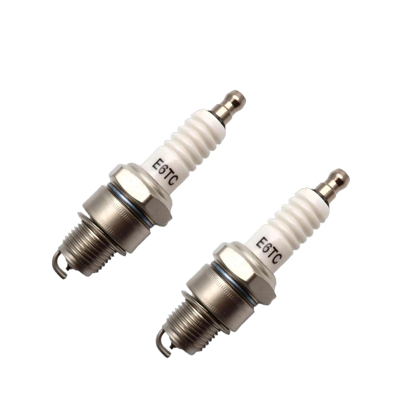 2 uds bujía E6TC for Motor de 2 Tiempos 49cc-80cc Bicicleta motorizada PW50 PY50 50 Pit Dirt Bike | 10pc