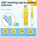 Kepmem 10 Pack 1GB USB Flash Drive USB 2.0 Thumb Drives Jump Drive Fold Storage Memory Stick 1 GB Swivel Design USB Drive USB2.0 Pen Drive with Lanyard for Storage and Backup
