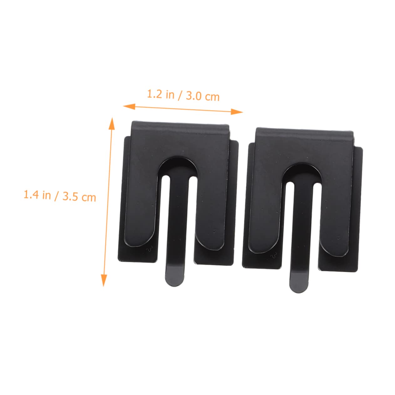 GRIRIW 2pcs Hand Microphone Clip Holder Mount Premium Iron Radio Hanger for Car Home Office Easy Installation Durable Sturdy Design No Drilling Required