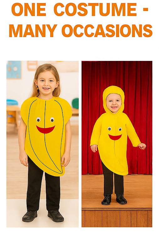 Image of FancyDressWale Fruit & Vegetable Fancy Dress Costume for Kids | Free Size 2-10 Years | School Fancy Dress, Stage Shows, Theme Parties