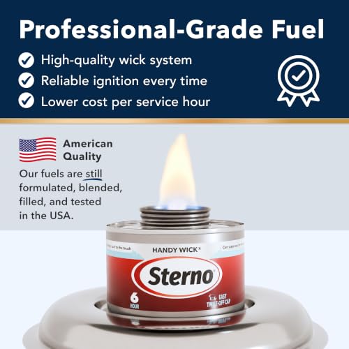 Sterno Handy Wick Twist Top Chafing Fuel, 6-Hour Burn, 12 Pack - Image 4