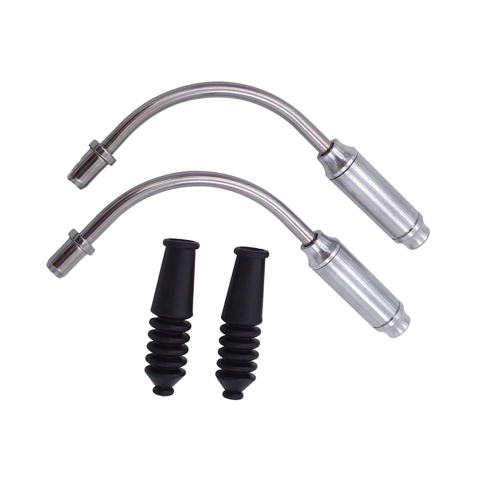 Xidonasuo 01 Cushioned Silver Bicycles Brake Noodles Bend Tube Cable Guide Head Hose Brakes Bicycles Part For Bike Maintenances Quickly Replacement Brake Line Tubing
