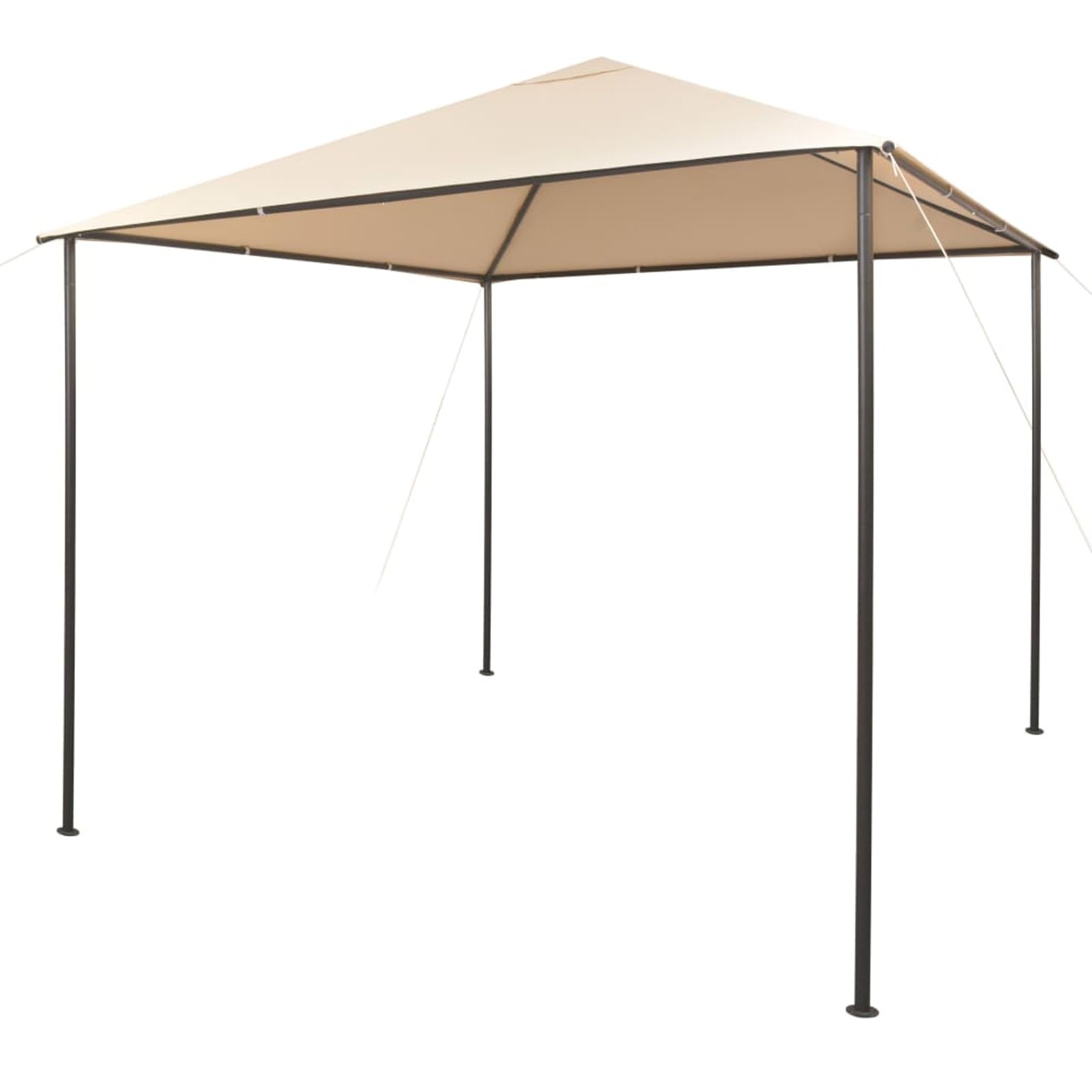 ZEYUAN Pawilon ogrodowy, pawilon ogrodowy, pawilon ogrodowy, pawilon ogrodowy, namiot ogrodowy, namiot ogrodowy, namiot zewnętrzny, 3 x 3 m stal beżowa